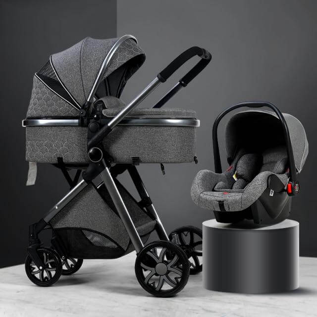 3 in 1 Luxury Baby Stroller (Free Car Seat)